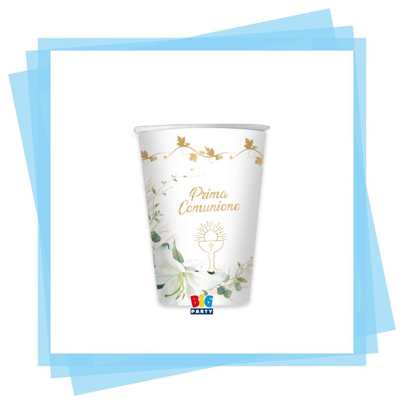 8 Bicchieri Comunione Lily